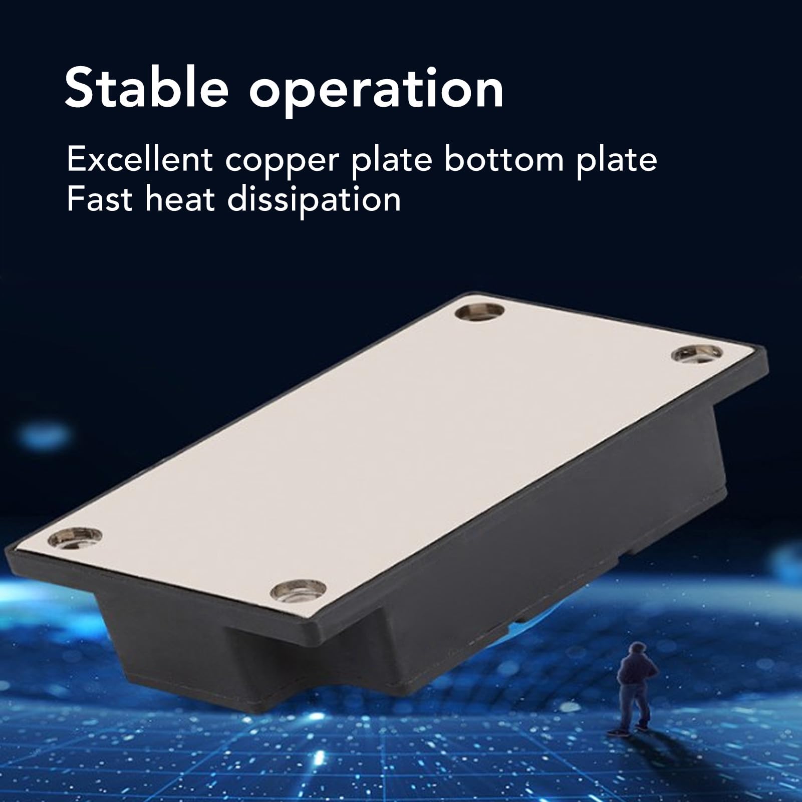 Diodo rectificador de módulo de cátodo común MDK, módulo rectificador de 1600 V, diodo antirreflectante fotovoltaico con refrigeración de placa de latón, rectificador de alto (MDK 250A 1600V)