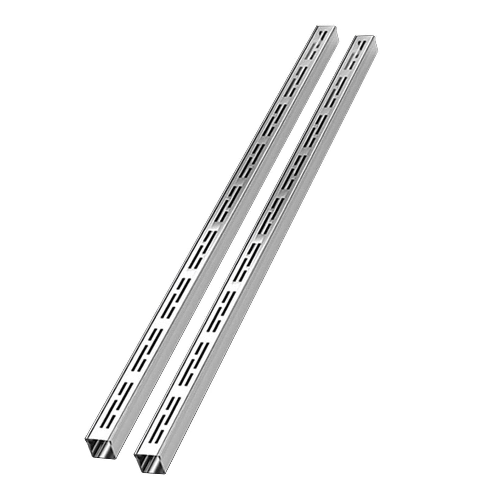 GJZQDKX Drainage Channel System, Stainless Steel Narrow Trench Drain with Removable Grates for Outdoor Yard, Patio, Garden, Driveway