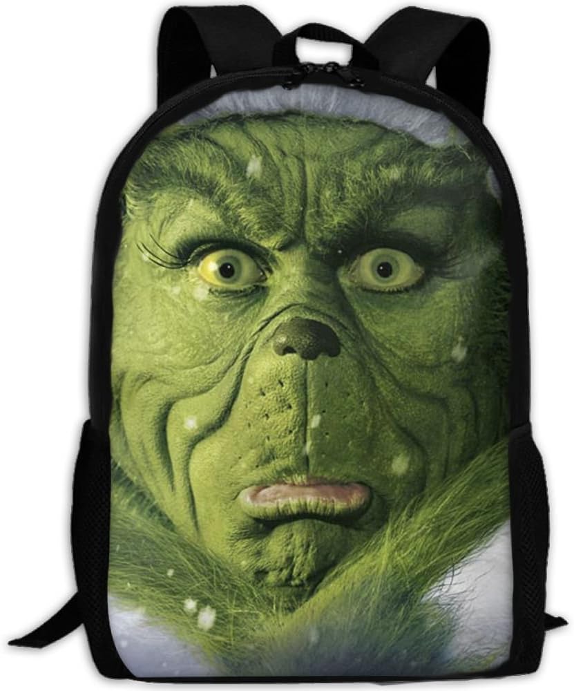 The-Grinch-movie-wallpaper Custom Shoulder Bag College Shoulders Bag Lightweight Travel Bag