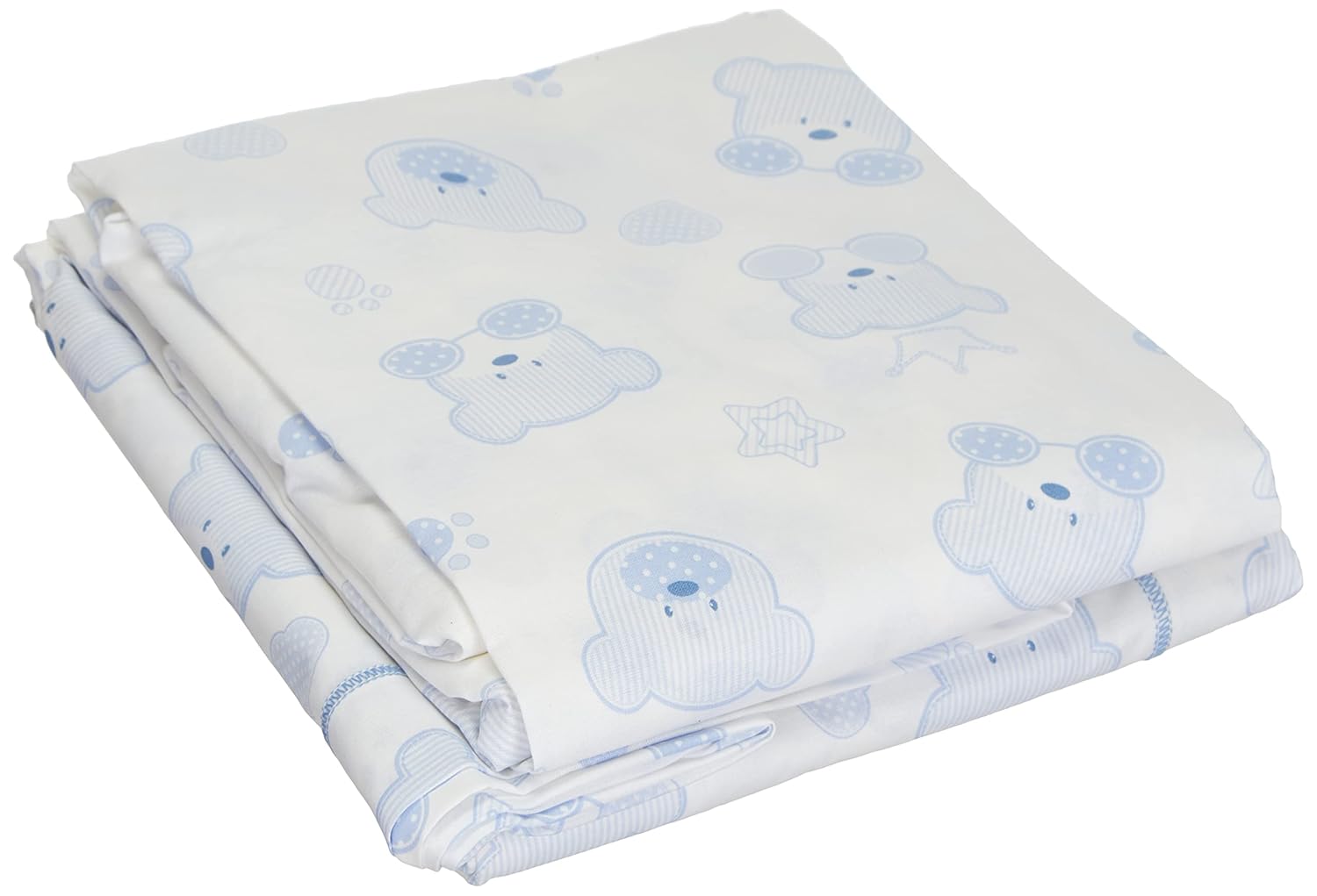 Italbaby Fantasy Cot Sheet Set, Light Blue, 3Piece Amazon.in Home