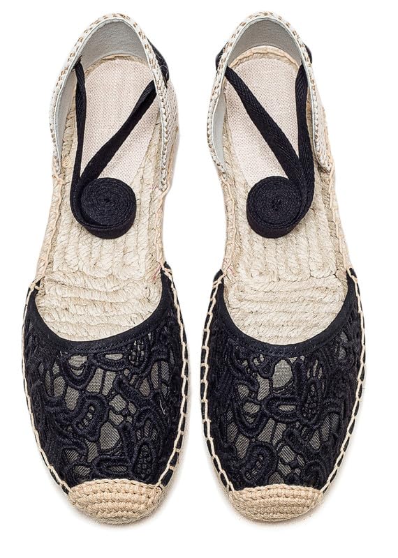 Image of Women's Espadrille FLat Sandals Closed Toe Ankle Wrap,Classic Lace Up Summer Dressy Flat Shoes