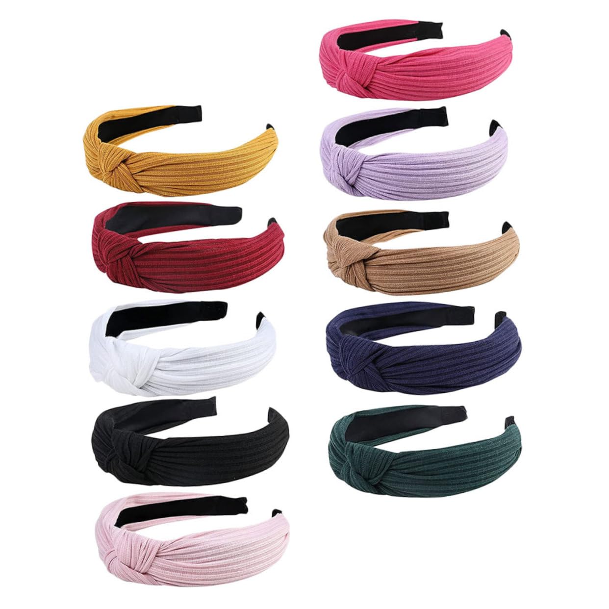 Hemobllo 10pezzi Fasce per Capelli Semplici Design Decorazioni per Tagli di Capelli da Donna Elastiche e Resistenti