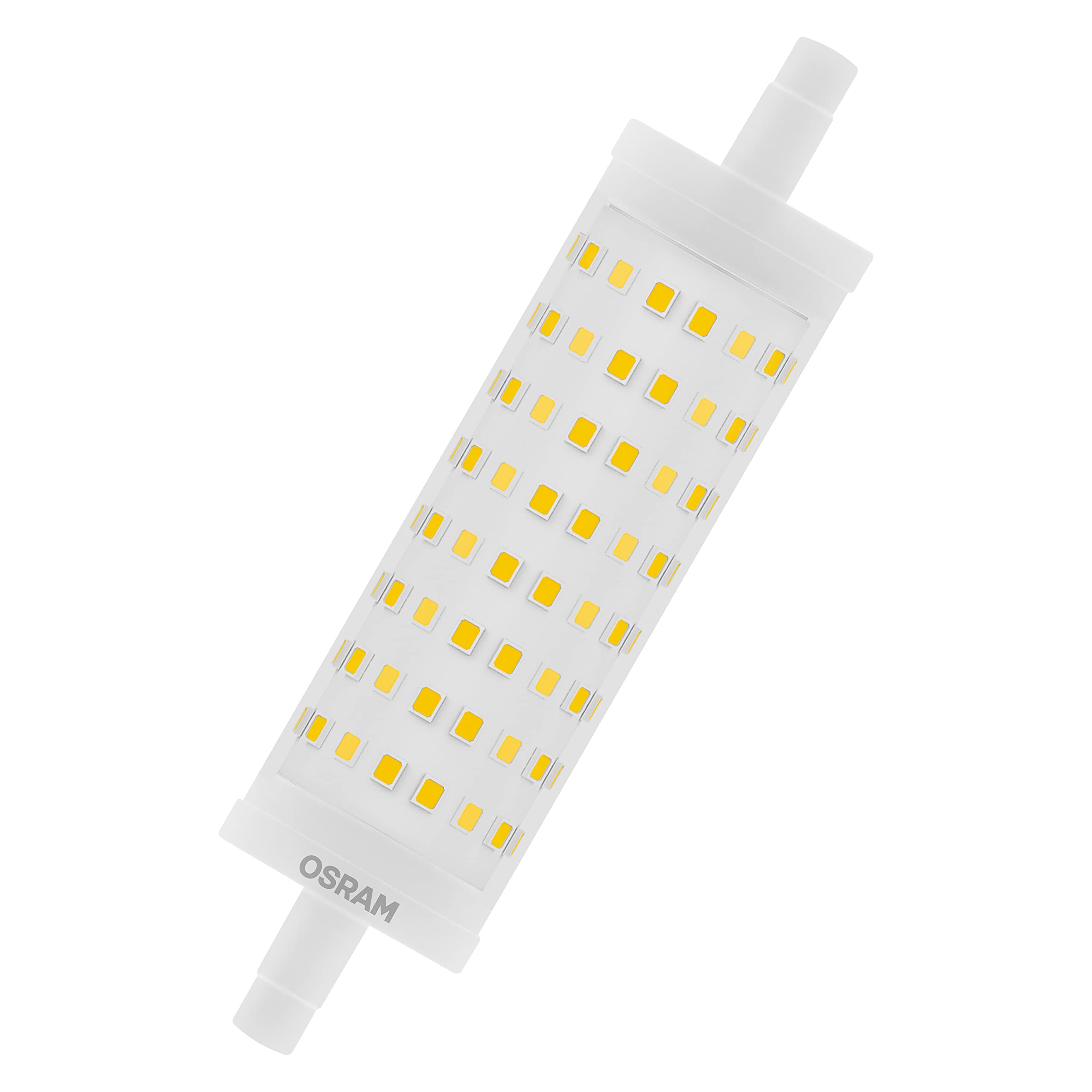 OSRAM Torcia LED dimmerabile con base R7s, tubo LED da 16 W, ricambio per lampadina da 125 W, bianco caldo (2700 K)