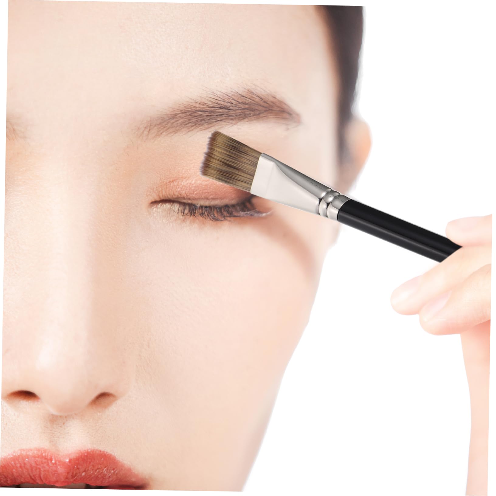 MAGICLULU 5 Pz Pennello Da Trucco Pennello Per Fondotinta Per Trucco in Polvere Pennello Per Il Viso Senza Cuciture Pennelli Cosmetici Mancare Manico in Legno Testa Piatta Fondazione