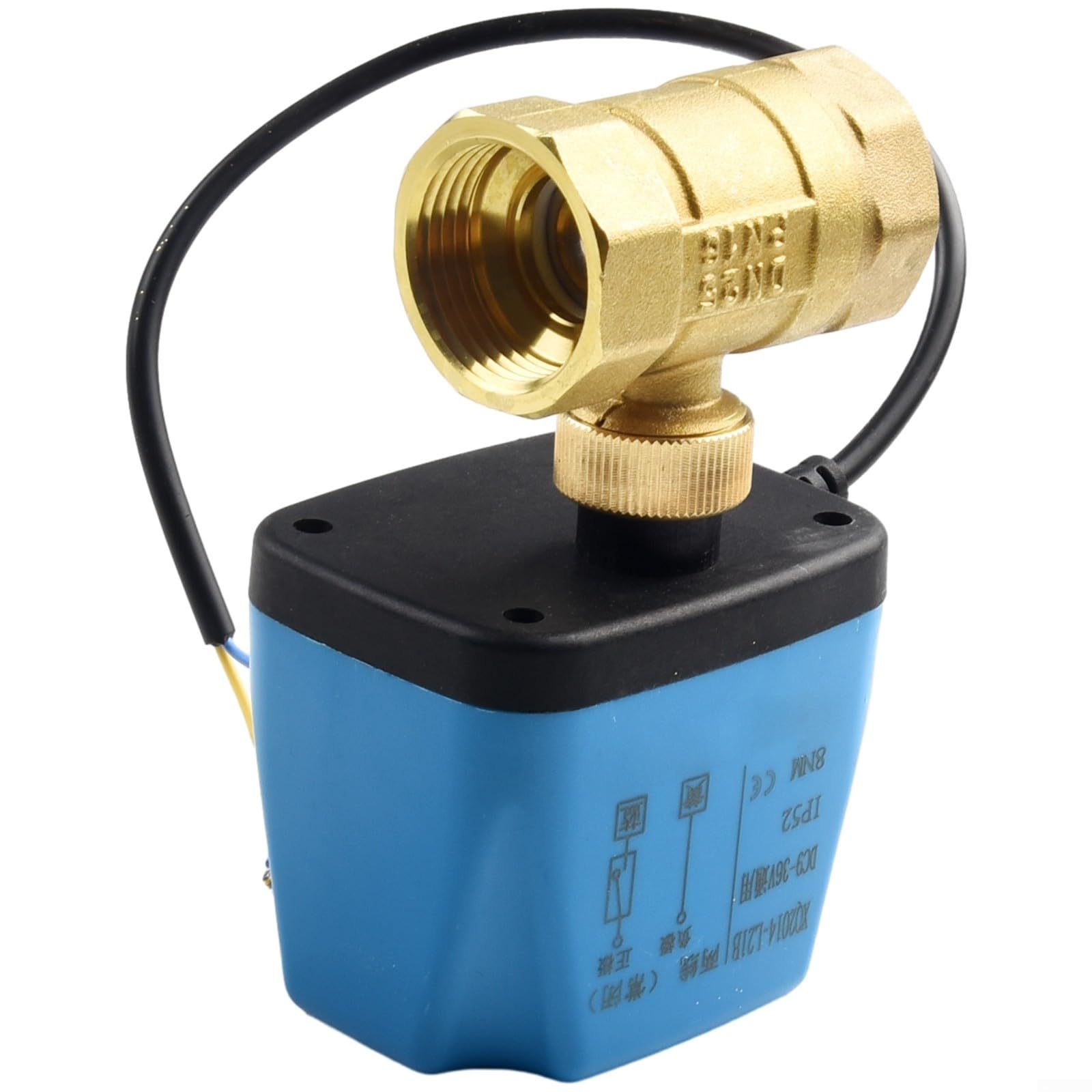 Válvula de zona de 2 vías, válvula de bola eléctrica, válvula de bola de motor, DC12V24V, 6W, 2.5MPa, IP54 impermeable, agua, vapor, aceite (1 pulgada (DN25))