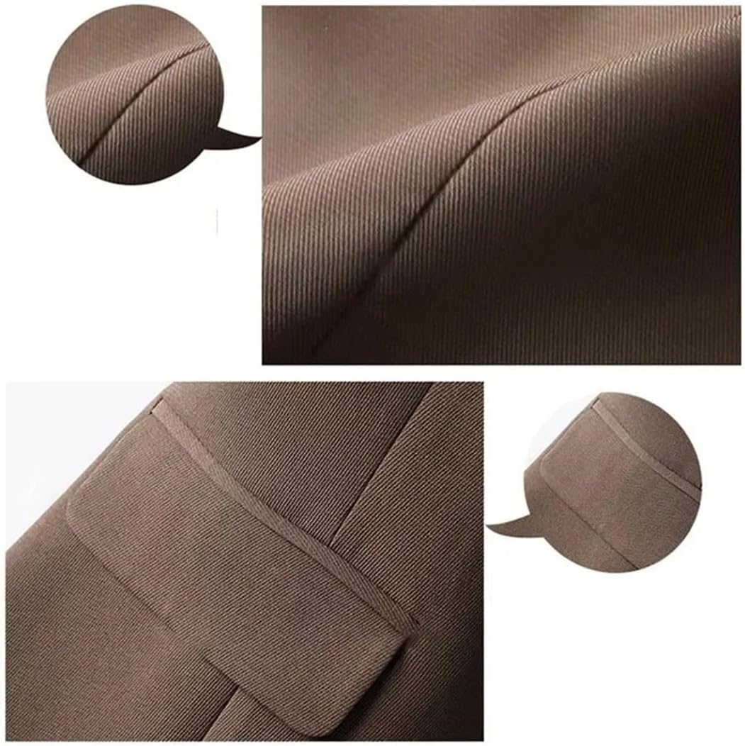 Women’S Turn Down Collar Vest With Single Button And Patch Designs Solid Loose Casual Office Blazer