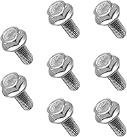 Ziciner 8-Pack Stainless Steel Skid Plate Bolts, 12mm Hex Head OEM 90080-11373 Replacement for 4Runner, Tacoma, FJ Cruiser, Land Cruiser, Sequoia