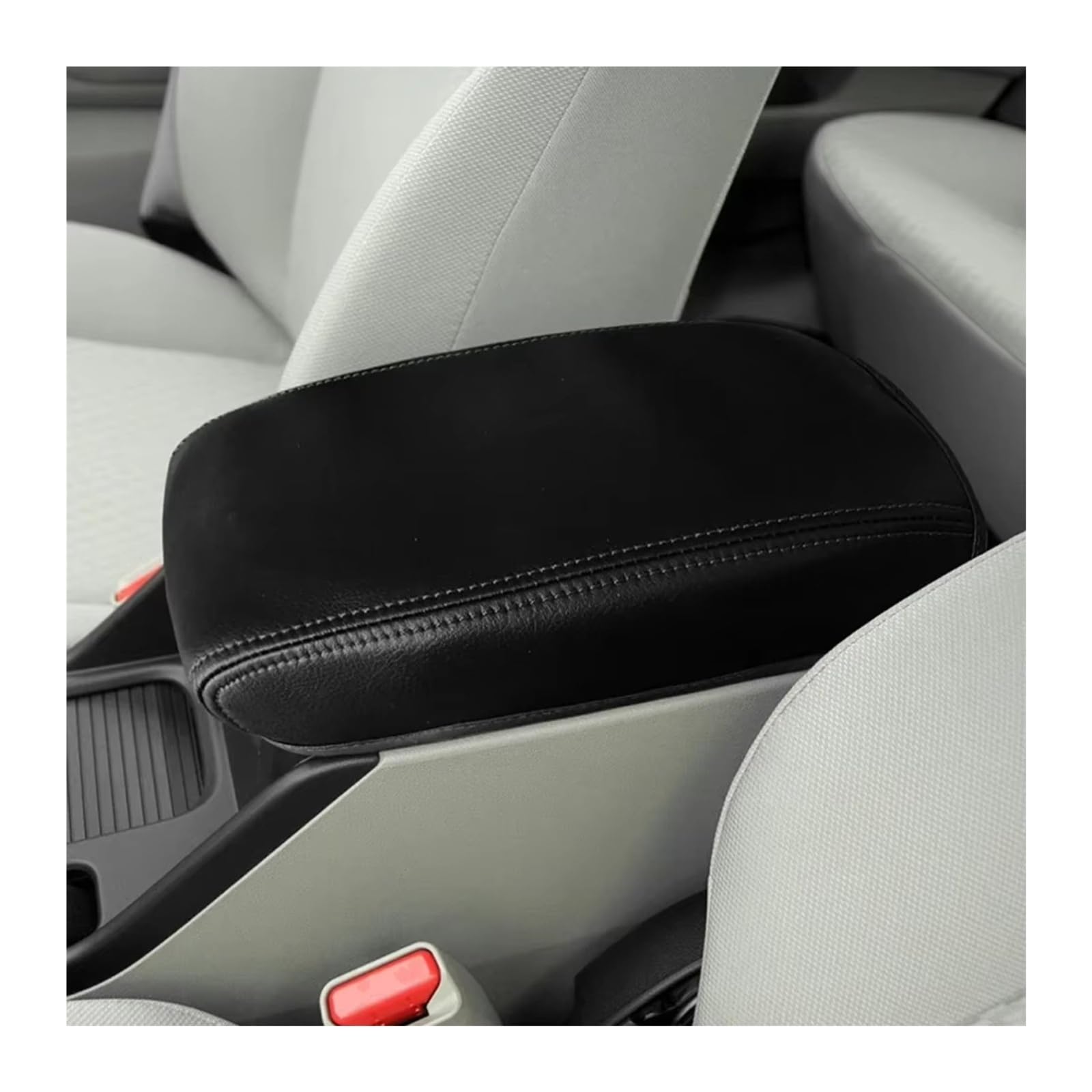 Car Interior Moulding Trim for Civic 9th Sedan 2012 13 14 2015 Car Interior Accessories Center Armrest Box Cover Sticker Trim(Black Black line)
