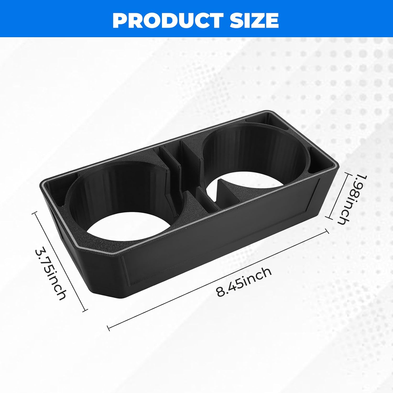 JERBOR Cup Holder for Ford F-150 13th Generation 2015-2020, Front Center Console Cup Holder (for F150 13th Generation)