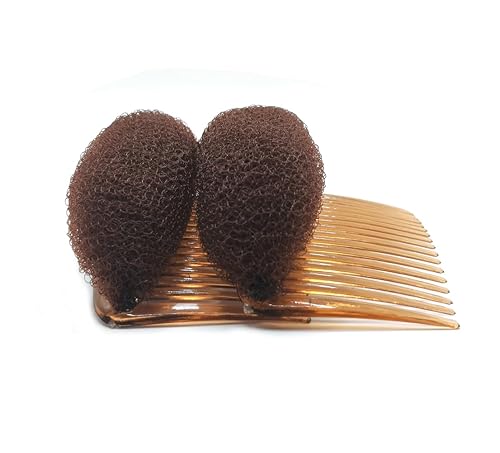 Miniatura 5 de 2 piezas encantadoras inserciones de volumen para el cabello, peine Do Beehive, herramienta para hacer moños, base para el cabello, accesorios de