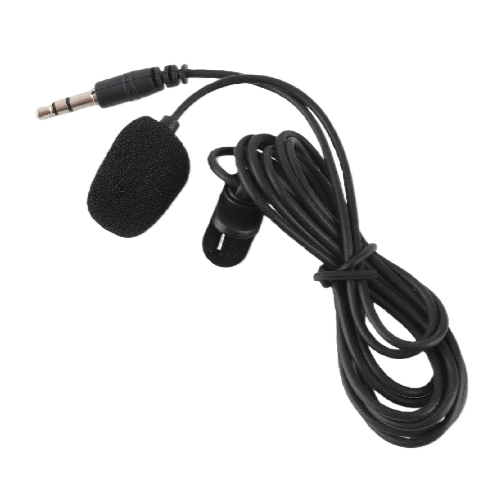 Goshyda Mini mikrofon 3,5 mm, klips Mount Mic zewnętrzny Lavalier Jamming Mic i adapter kabel, odpowiedni dla Hero3 Hero 3+, Hero4