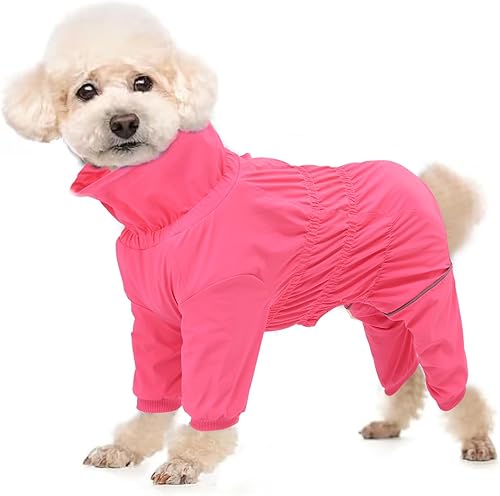 Abrigo de invierno para perro con patas, overol resistente al agua, ropa de perro de cuerpo completo, chaqueta para perro con forro polar, traje de
