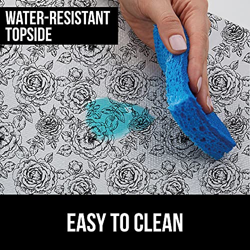 Gorilla Grip Slip Resistant Drawer And Shelf Liner, Non Adhesive Water Resistant, Easy Clean And Trim, Smooth Surface Liners For Kitchen Cabinet, Shelves, Drawers, Pantry, 12 In X 20 Ft, Vintage Rose #TOP5