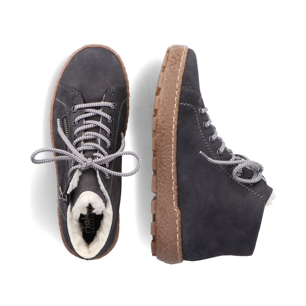 Rieker Donna Sneaker N1020, Signora Sneaker Basse,Soletta Removibile