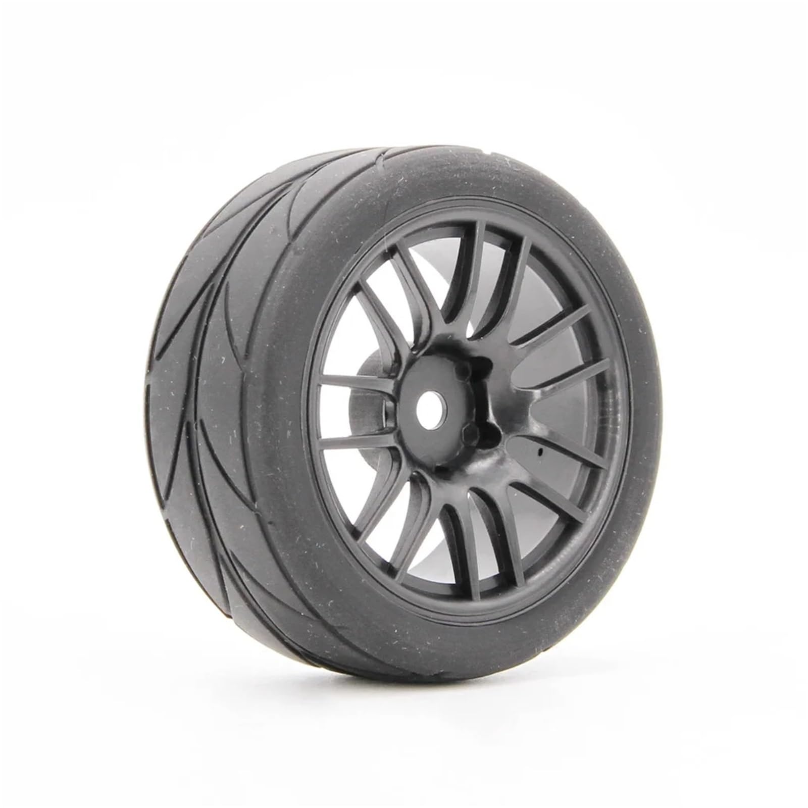 Per HSP Per HPI 94123-94122 CS XIS 1/10 4 Pezzi 65mm Pneumatico In Gomma RC Per Pneumatici Per Corsa Per Strada Cerchione Parte Auto Diametro Ricambi Modellini RC