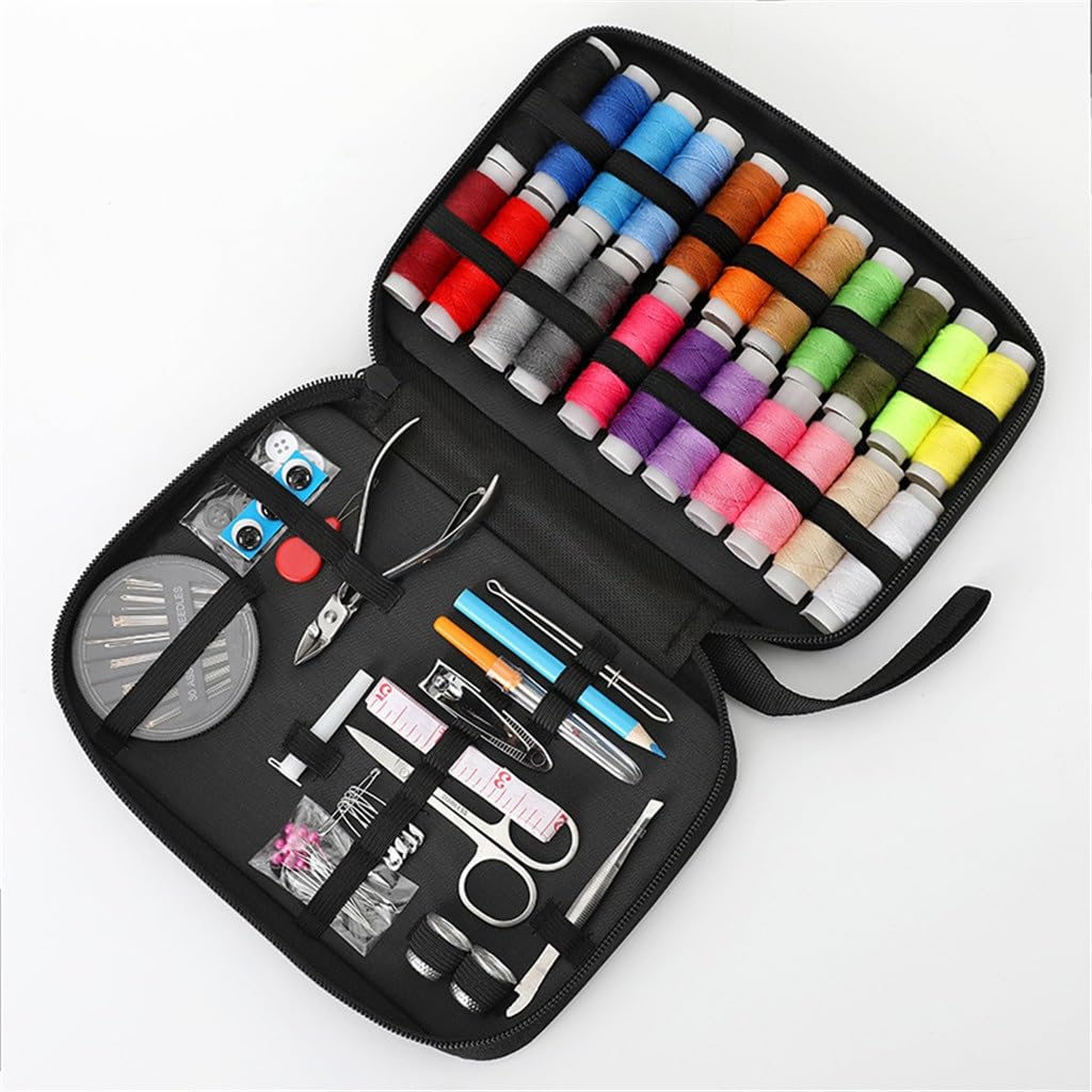 Kit de Costura para el hogar, Juego de Caja de Costura Multifuncional de 89 Piezas