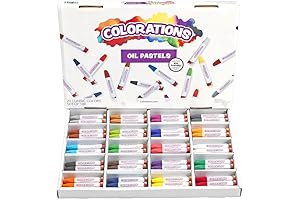 20 Colors Oil Pastels Set of 100 - Oil Pastels in Bulk...