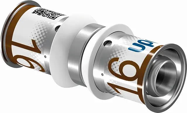 Uponor 16mm Press PLUS MLC Coupling - Geïsoleerd Verbindingsstuk