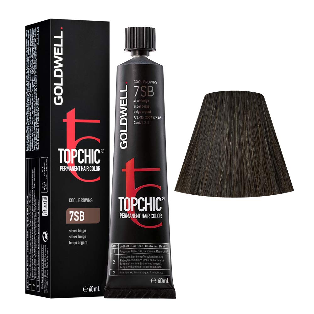 Topchic Hair Colour 7SB Silver Beige The New Topchic! Experience True Colour Expertise - 60 ml