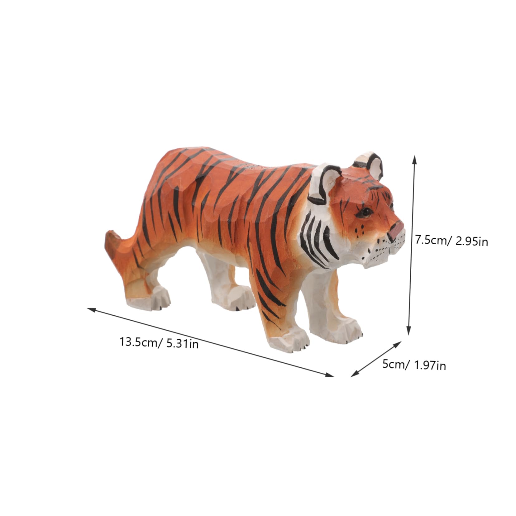 Amazon｜OATIPHO 天然木製 虎の置物 木彫り装飾品 室内インテリア