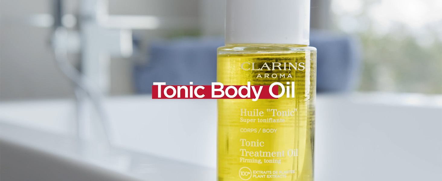 Clarins Tonic Body Treatment Oil | Stretch Mark Pregnancy Care | Skin Elasticity Is Improved After 28 Days* | Visibly Firms and Tones | Dermatologist Tested | Natural 100% Plant Extracts