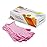 Kids Gloves Disposable, Nitrile Glove for Childen, Latex Free Gloves, Powder Free - for Crafting, Painting, Cleaning- 100 PCS (S-Pink)