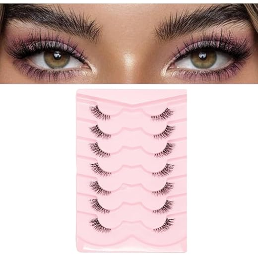 MAYCREATE 7 Pairs Cat Eye False Eyelashes