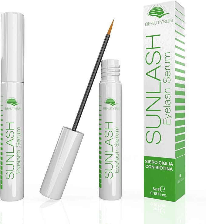 title=Siero Ciglia Sopracciglia 5ml Allungante Sunlash Nuova Formula Efficace Rapido
