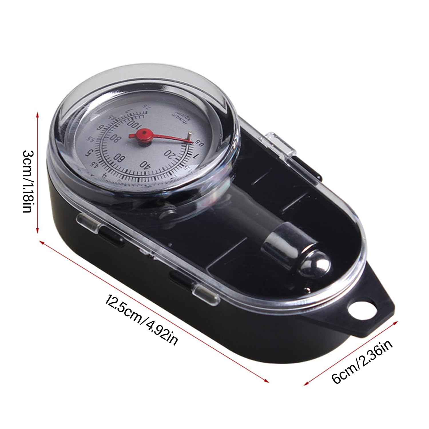 Testing Tool Stainless Tire Pressure Gauge Meter 0-100PSI Portable Tyre Air Tester for Car Auto Easy to Read Car Tire Gauge