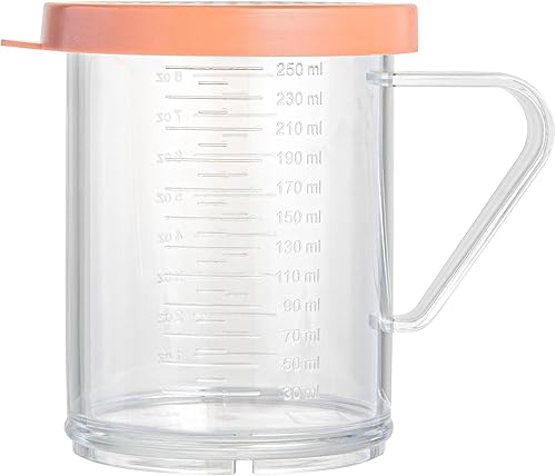 Miniatura 11 de Restaurantware RW Base - Mezclador de especias de plástico transparente de 10 onzas, 1 coctelera reutilizable para frotar en seco, incluye tapa