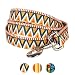 Blueberry Pet Durable Elite Basic Dog Leash with Flame Stitch and Henley Stripes 5 ft x 3/4", Medium, Leashes for Dogs