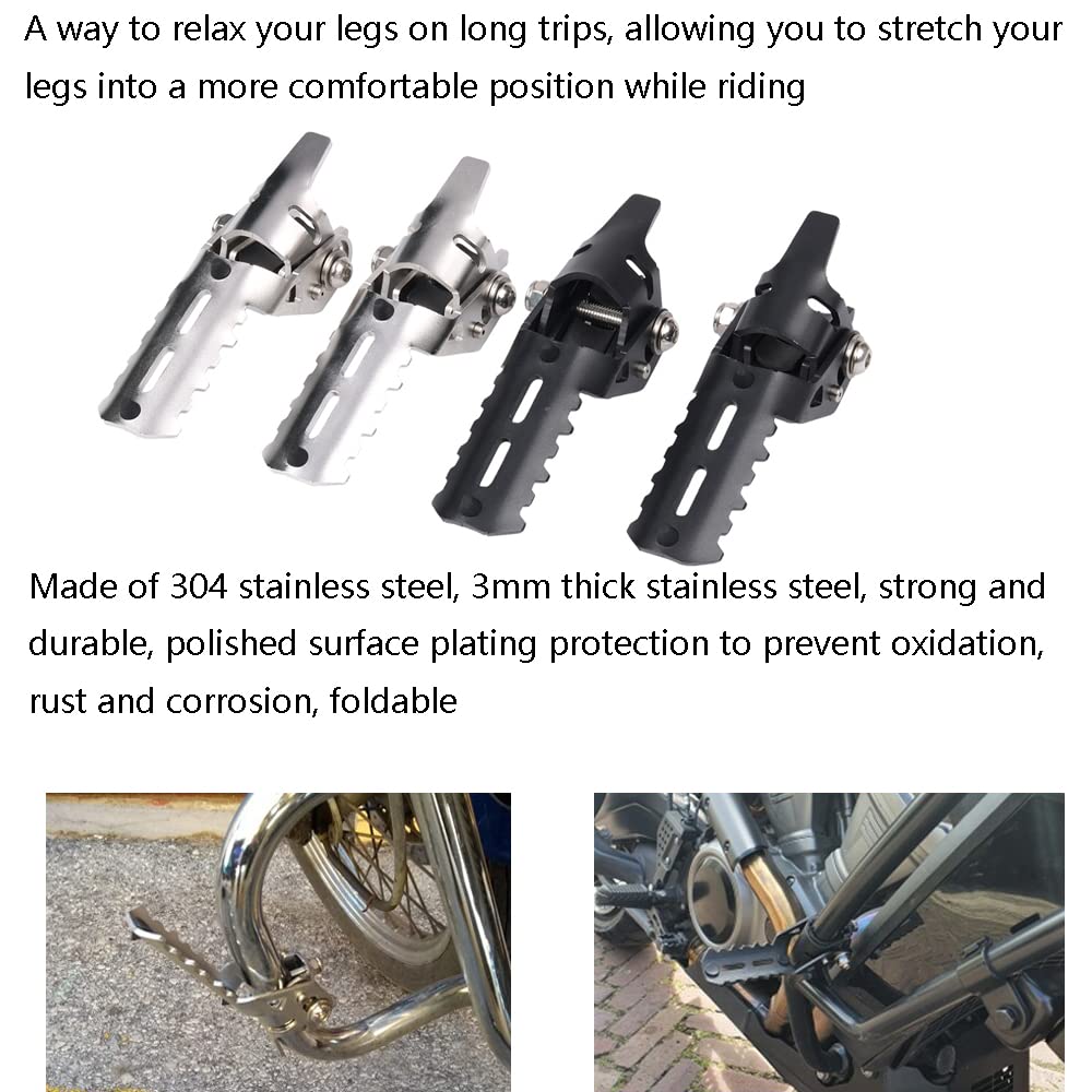 22-25mm Podnóżki przednie do motocykla autostrady składane zaciski osłona silnika pałąki zabezpieczające mocowanie For BMW R1250GS R1200GS adv adventure LC HP GSA Tiger Explorer