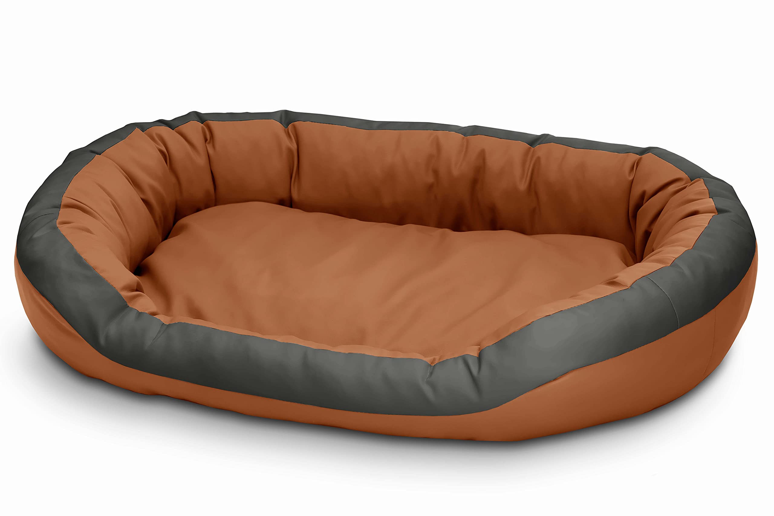 Cama para perros de cuero ecológico, suave para perros medianos y grandes, cama mullida para perros, sofá Luxus XL/XXL