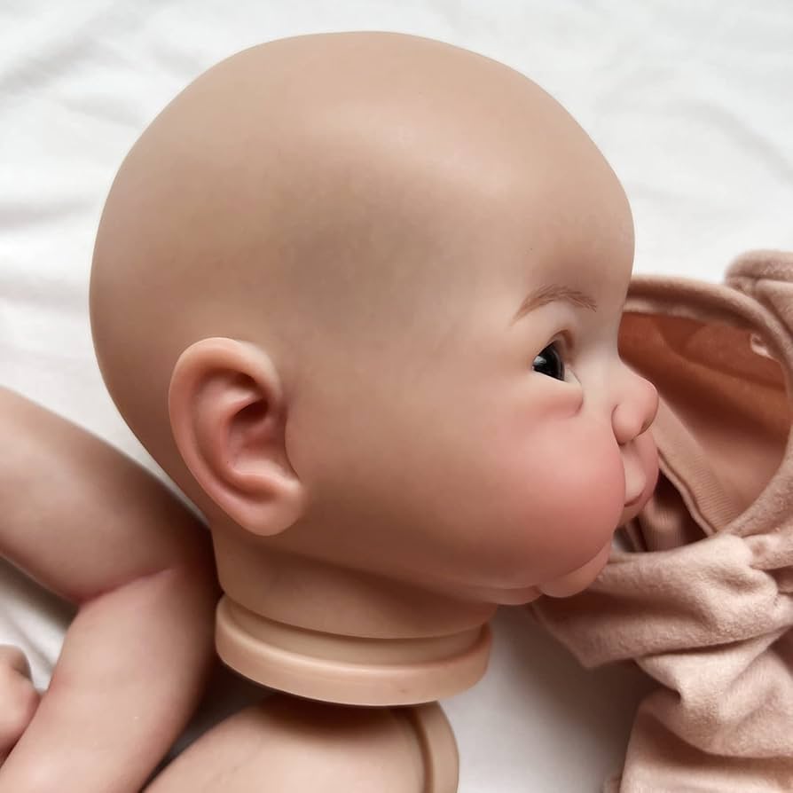 Amazon | リアルなリボーンドール布ボディベビービニール頭手足人形