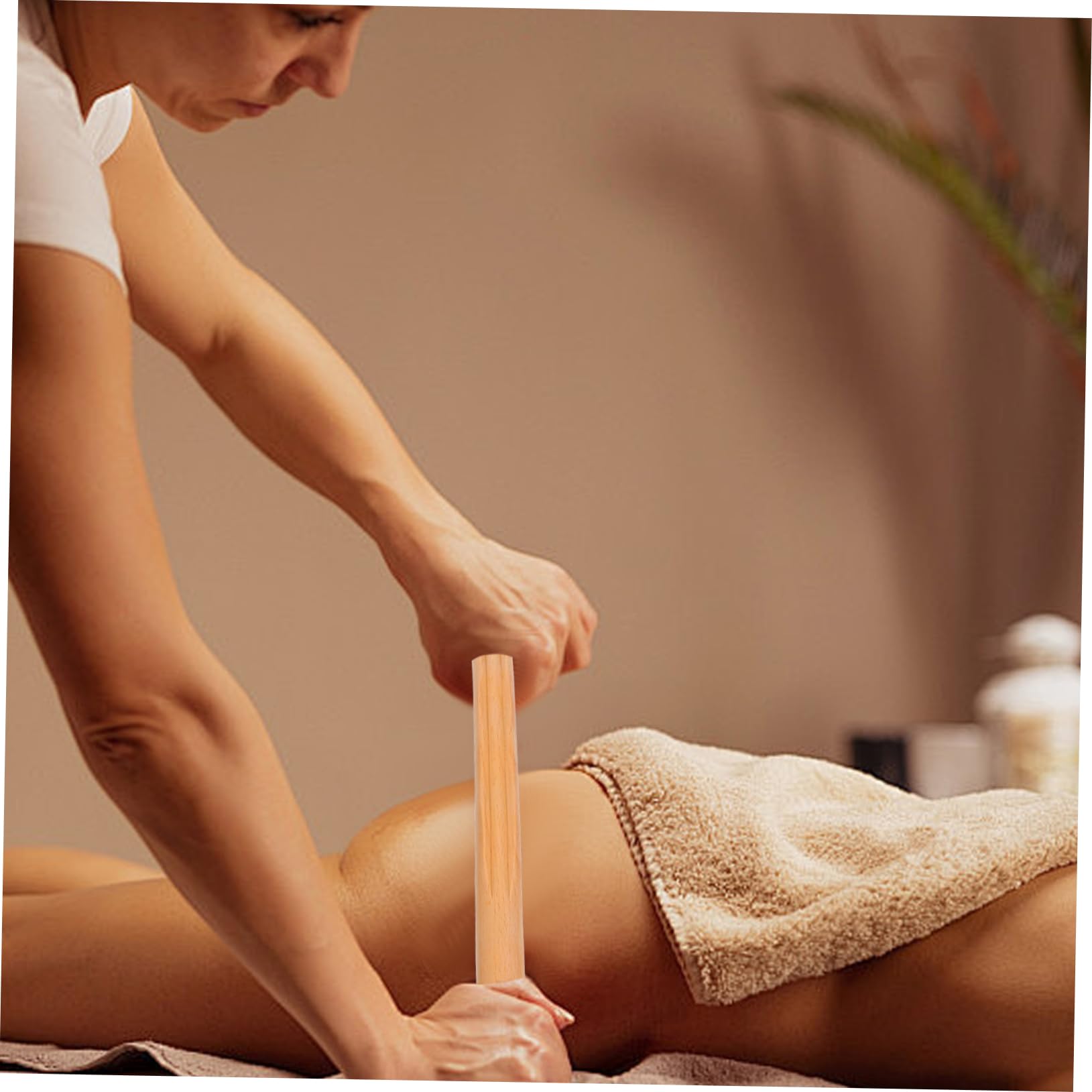 FOMIYES 4pcs Wooden Massage Stick for Body Therapy Body Massage Tools Massager