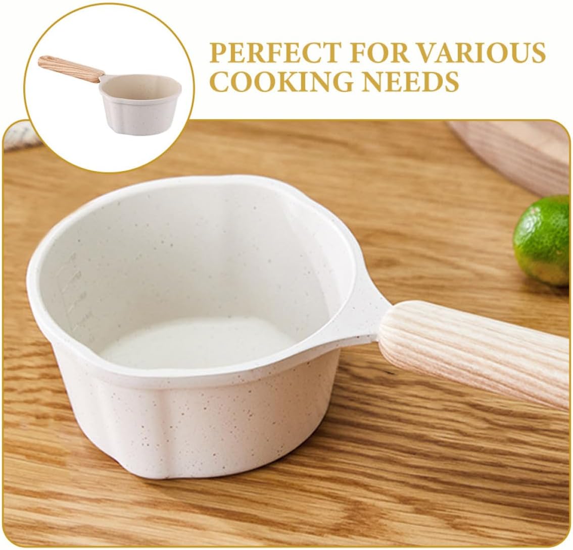 Xmas Mini Pot with Spout, 250ml Aluminum Alloy Butter Warmer