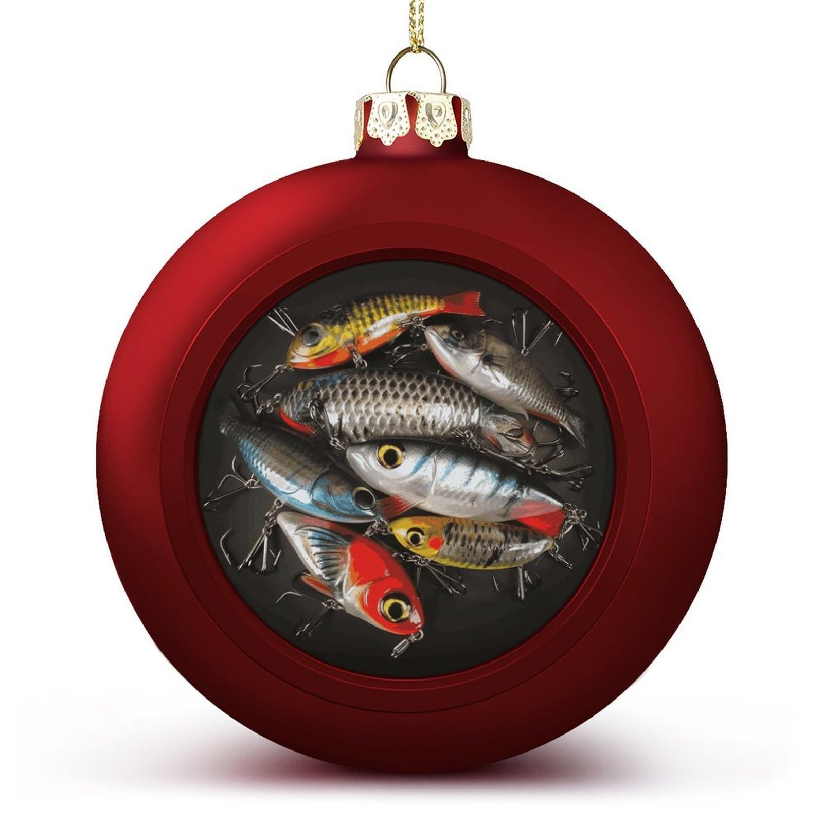 Boule de Noël appât de pêche idée cadeau originale pour pêcheur