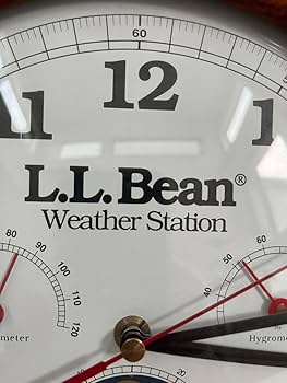 LL bean壁掛け時計 ビンテージ【L.L.Bean】weather station 壁掛け時計 - メルカリ