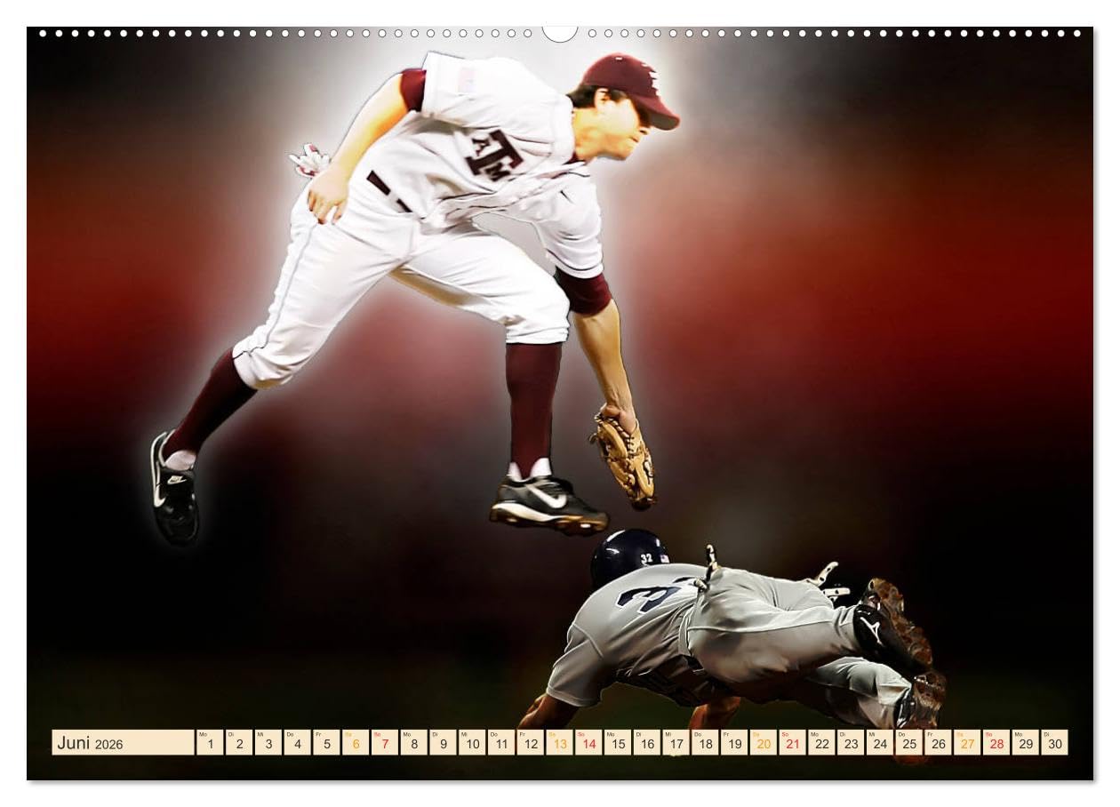 Baseball - Fight (hochwertiger Premium Wandkalender 2026 DIN A2 quer), Kunstdruck in Hochglanz: Baseball, Teamsport der Extra-Klasse - beeindruckende ... spektakulären Sportart. (CALVENDO Sport)