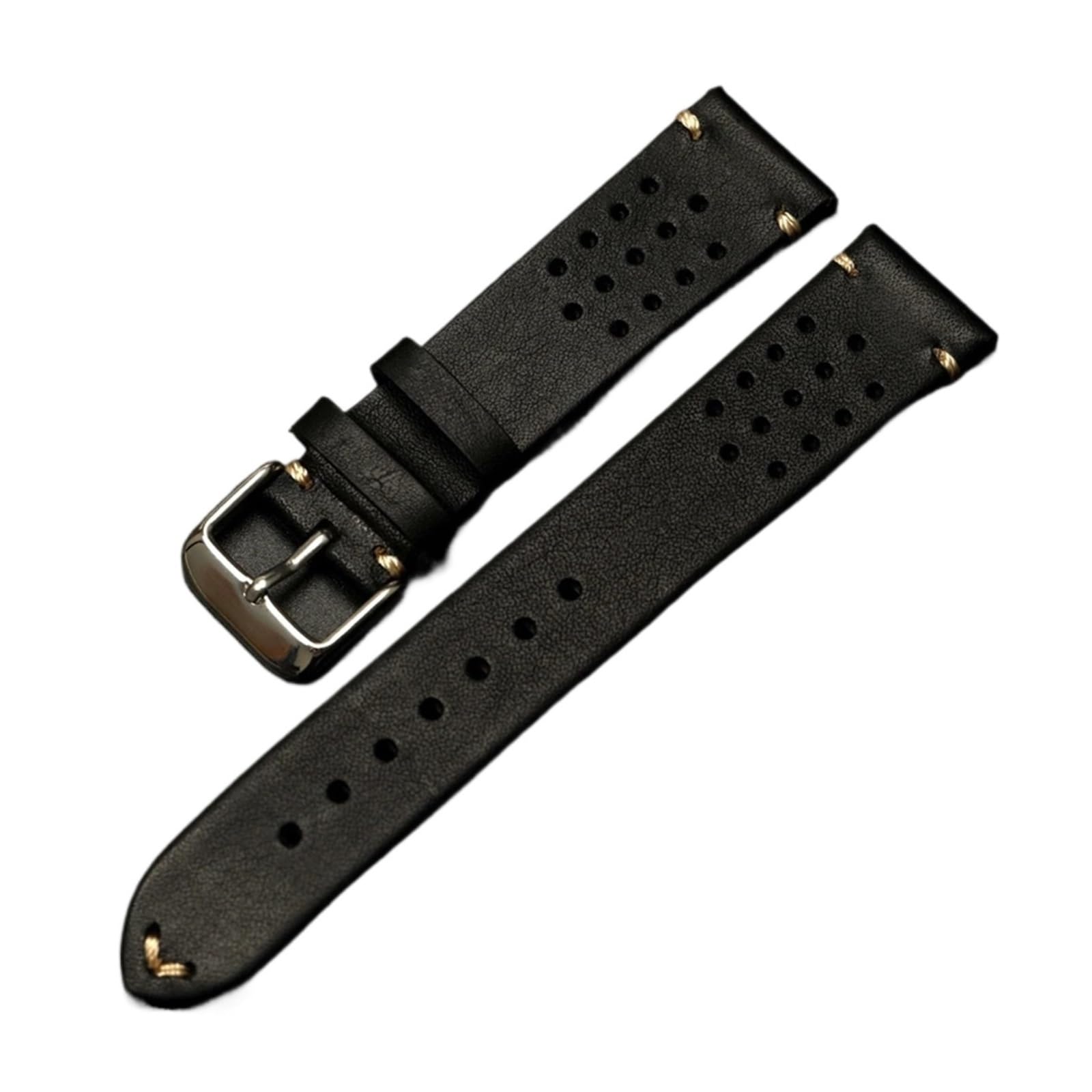 Generisch MENGKG Vintage Handgefertigtes Echtleder-Uhrenarmband 18 Mm 19 20 22 Rindsleder Schweißfester Riemen Ersatzgürtel Uhrenarmband Kompatibel Mit DW
