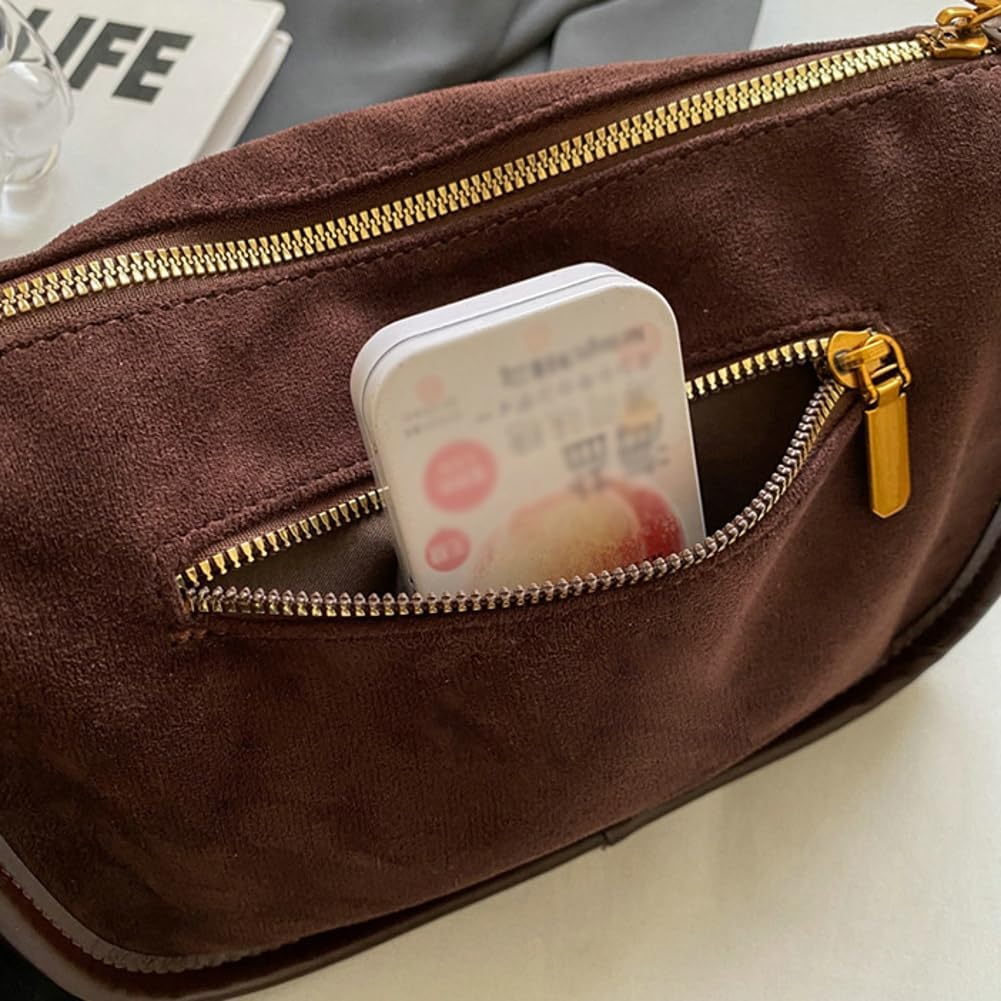 Premium Genuine Leather Tote, Elegant Vegan Shoulder Bag, Professional Work Travel Hobo Purse - Image 5