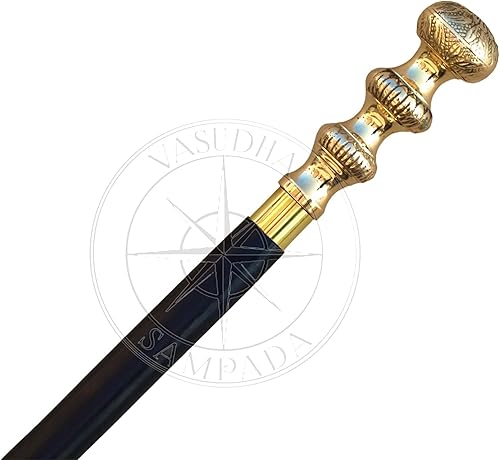VASUDHA SAMPADA HANDICRAFTS - Mango de diseño de águila de latón macizo bastón de caminar palo vintage mango de uso para todos los bastones de