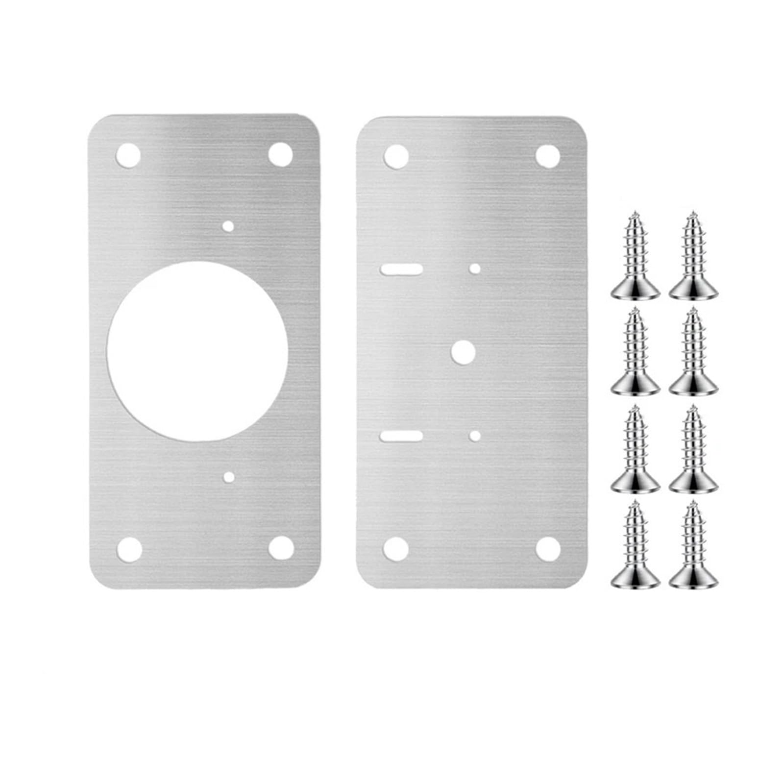 Meytxoa 2Pcs-(1Pairs) Hinge Repair Plate 40/2Pcs Hinge Repair Plate Furniture Drawer Cabinet Fixing Kitchen Cupboard Door Mounting Kit Household Tool(2Pcs-(1Pairs))