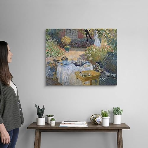 Miniatura 2 de El jardín de Monet en lienzo de The Luncheon - Impresión artística para pared, obra de arte alimentaria