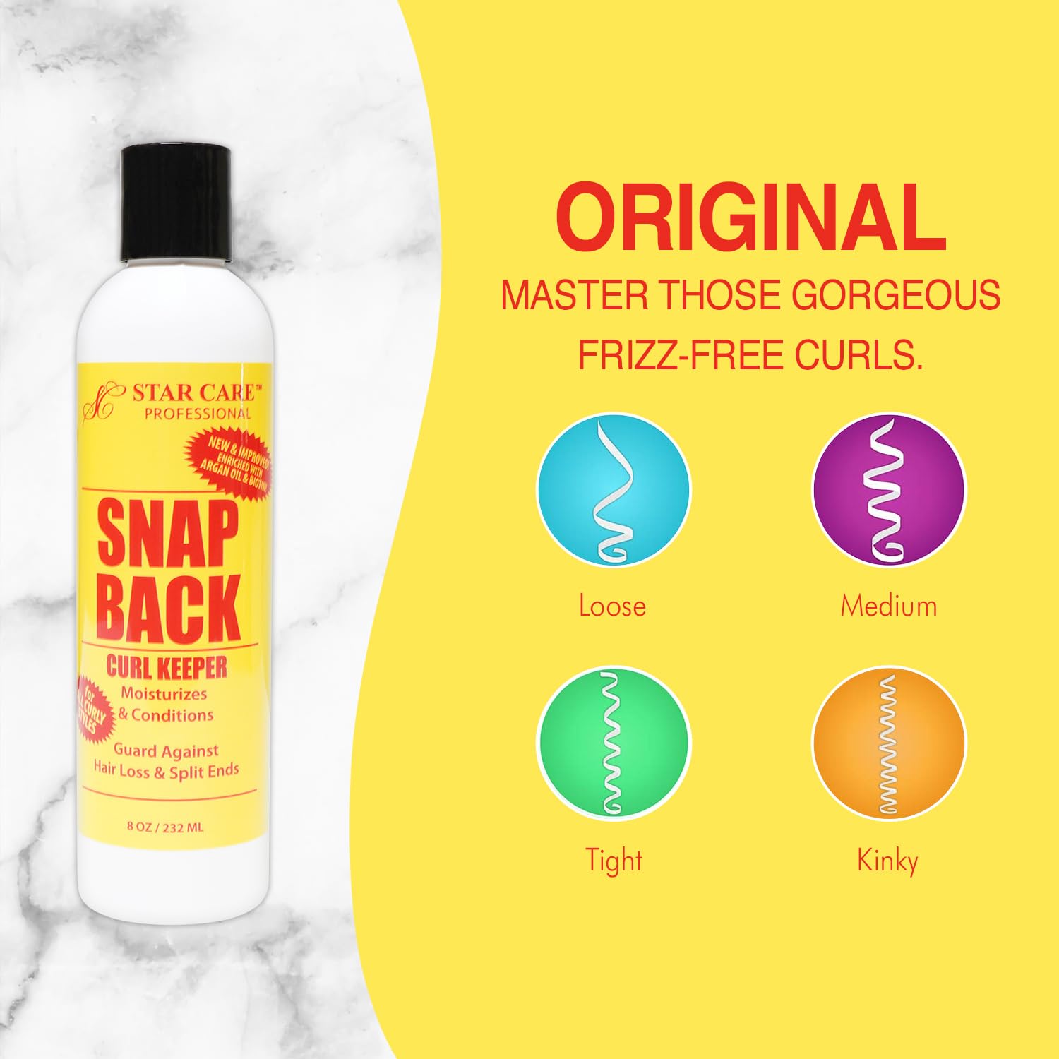 STAR CARE Snap Back 8oz/ 232ml (Curl Keeper 8oz)