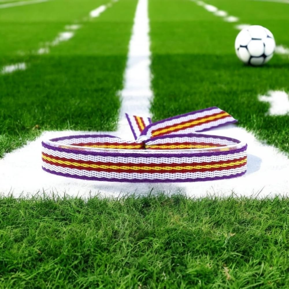 BDM Bracelet Madrid Merengue en Tissu réglable, Bracelet Viking, hala Madrid