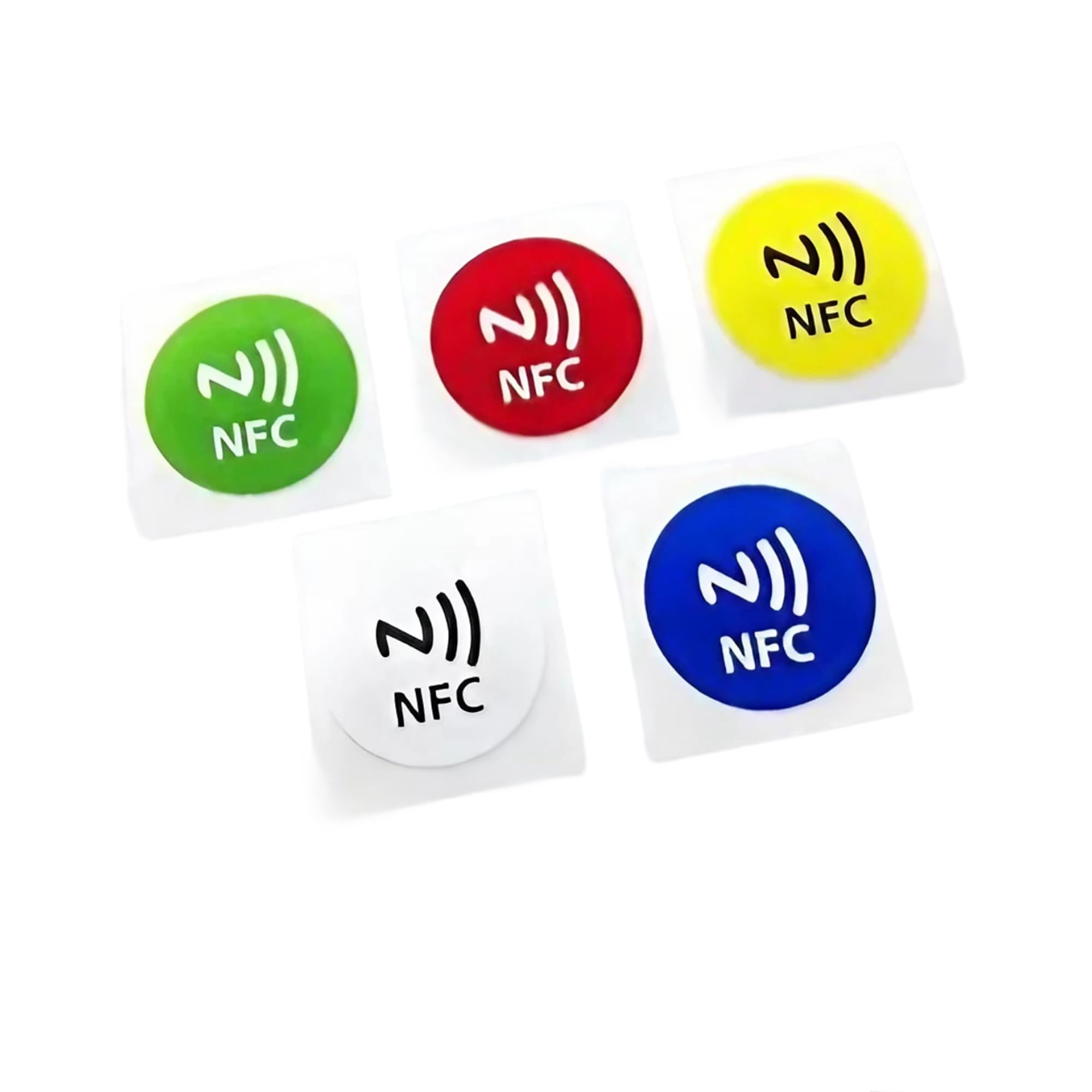 Ntag203 NFC Tag Sticker Printed 30 mm Round (Set of 5)