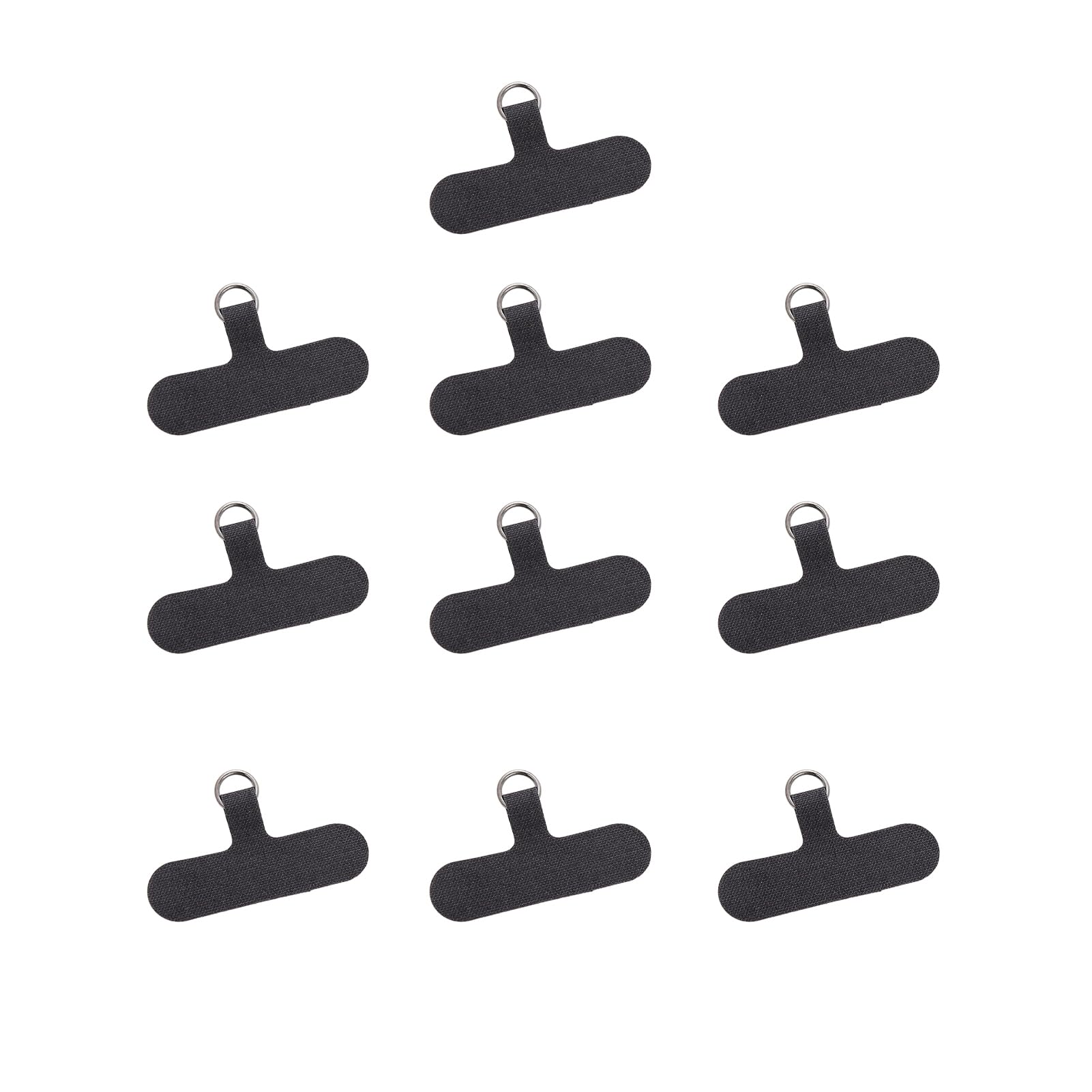 matumou 10Pcs Mobile Phone Tether Tabs with Adhesive Colorful Cell Phone Lanyard Patches -Loss Security Lanyard Connector Strap