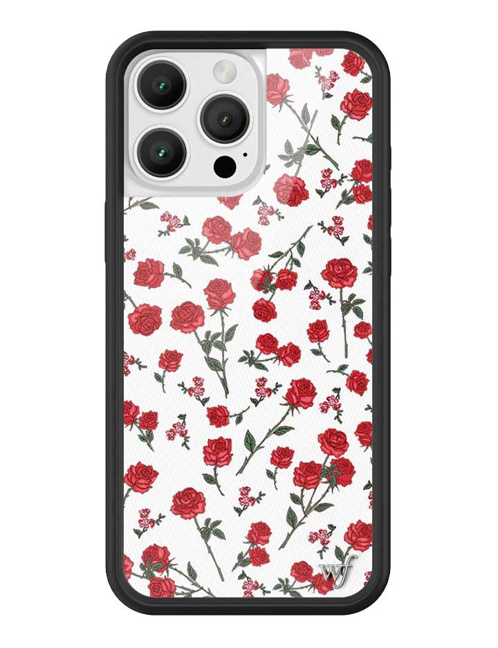 Image of Wildflower Cases - Compatible with iPhone 16 Pro Max | Protective Bumper, 6.5ft Drop Test Certified, Women Owned Small Business | Red Roses