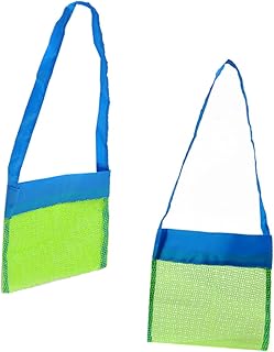TOYANDONA Toy Bags for Storage for Kids Mesh Bags for Toys Mesh Toy Bags Travel Toy Bags Mesh Beach Bags Treasures Bags Toy Storage Bags Shoulder Strap Bags Beach Mesh Bags Beach Travel 2pcs